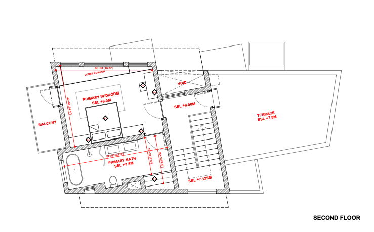 3 BHK Modern Estate: Floor plan 3