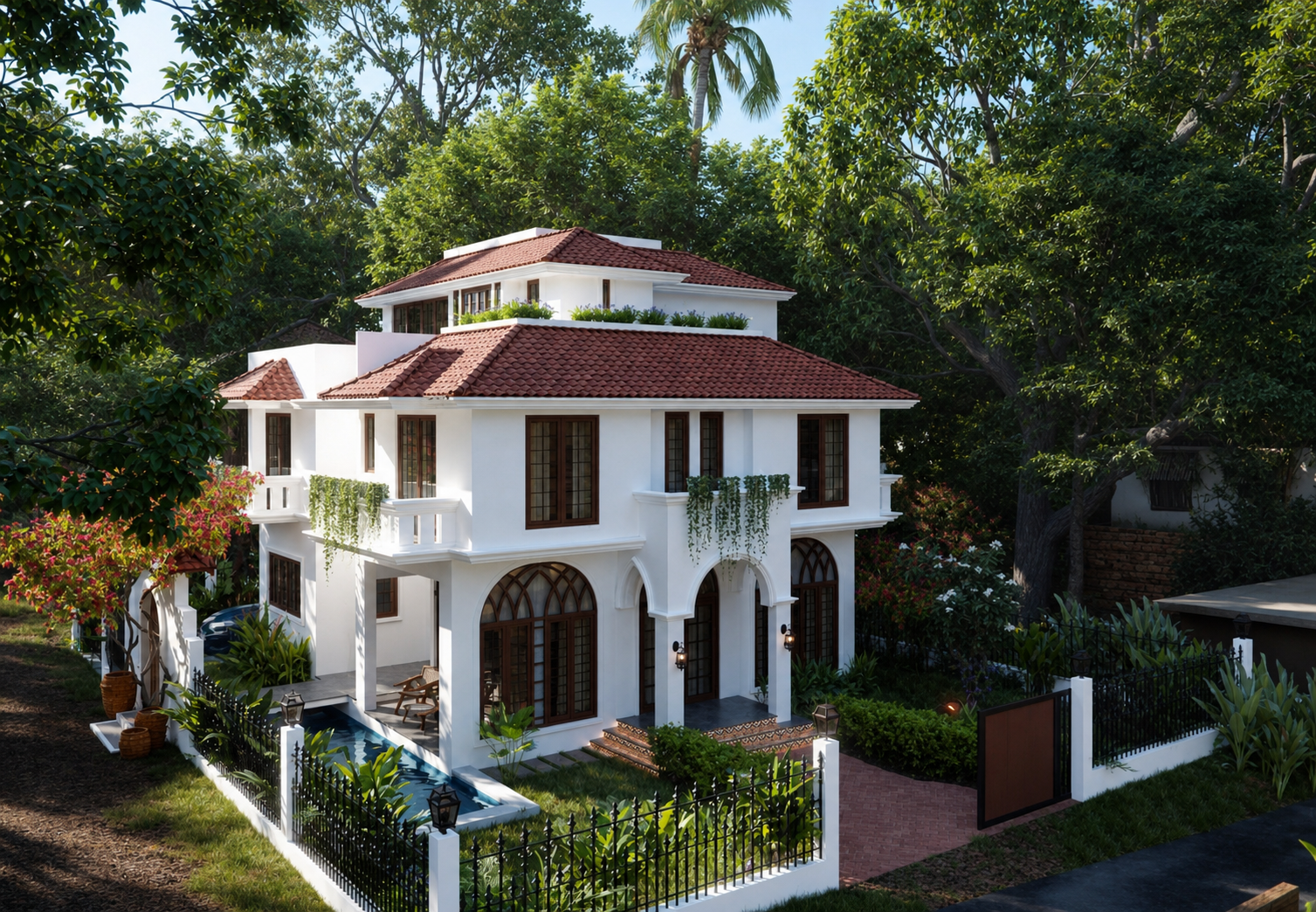 5 BHK Modern Portuguese Villa