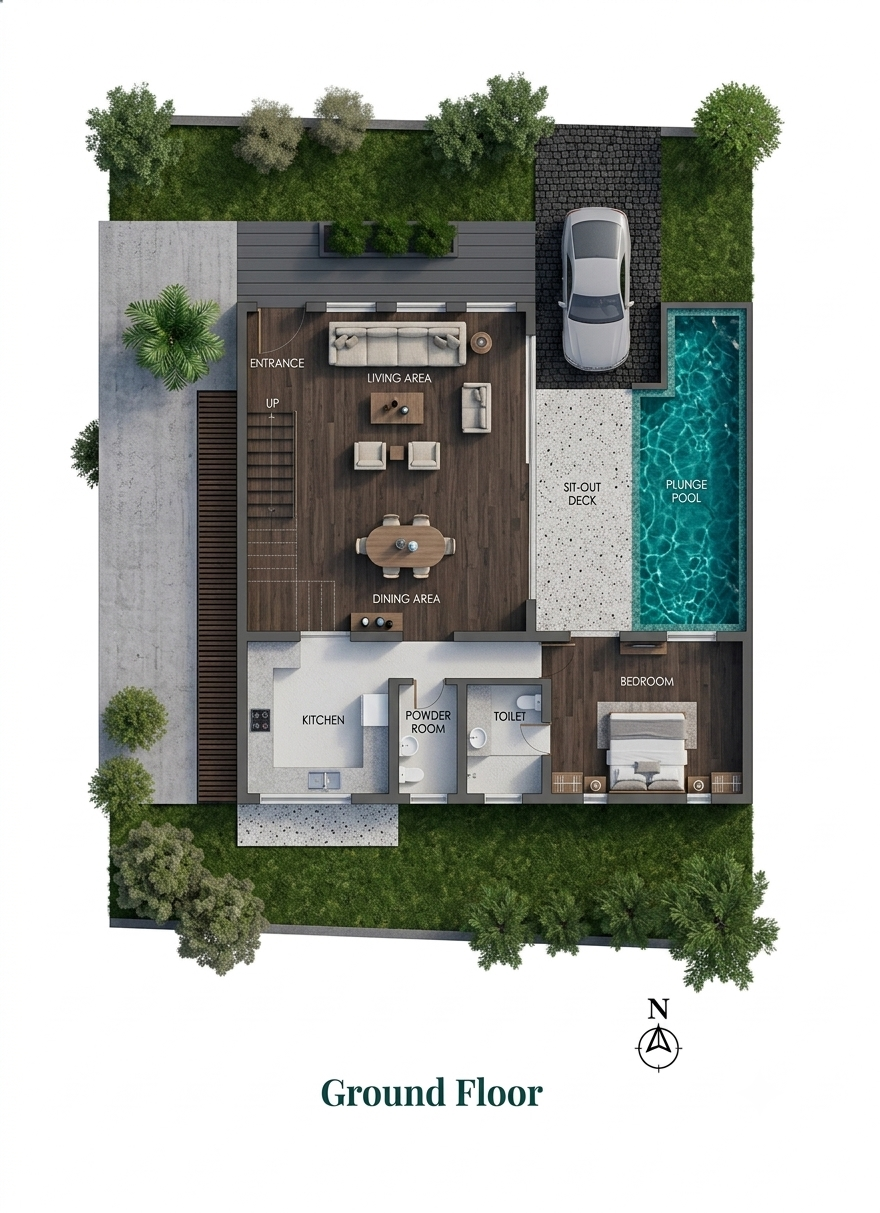 Casa Siolim: Floor plan 1