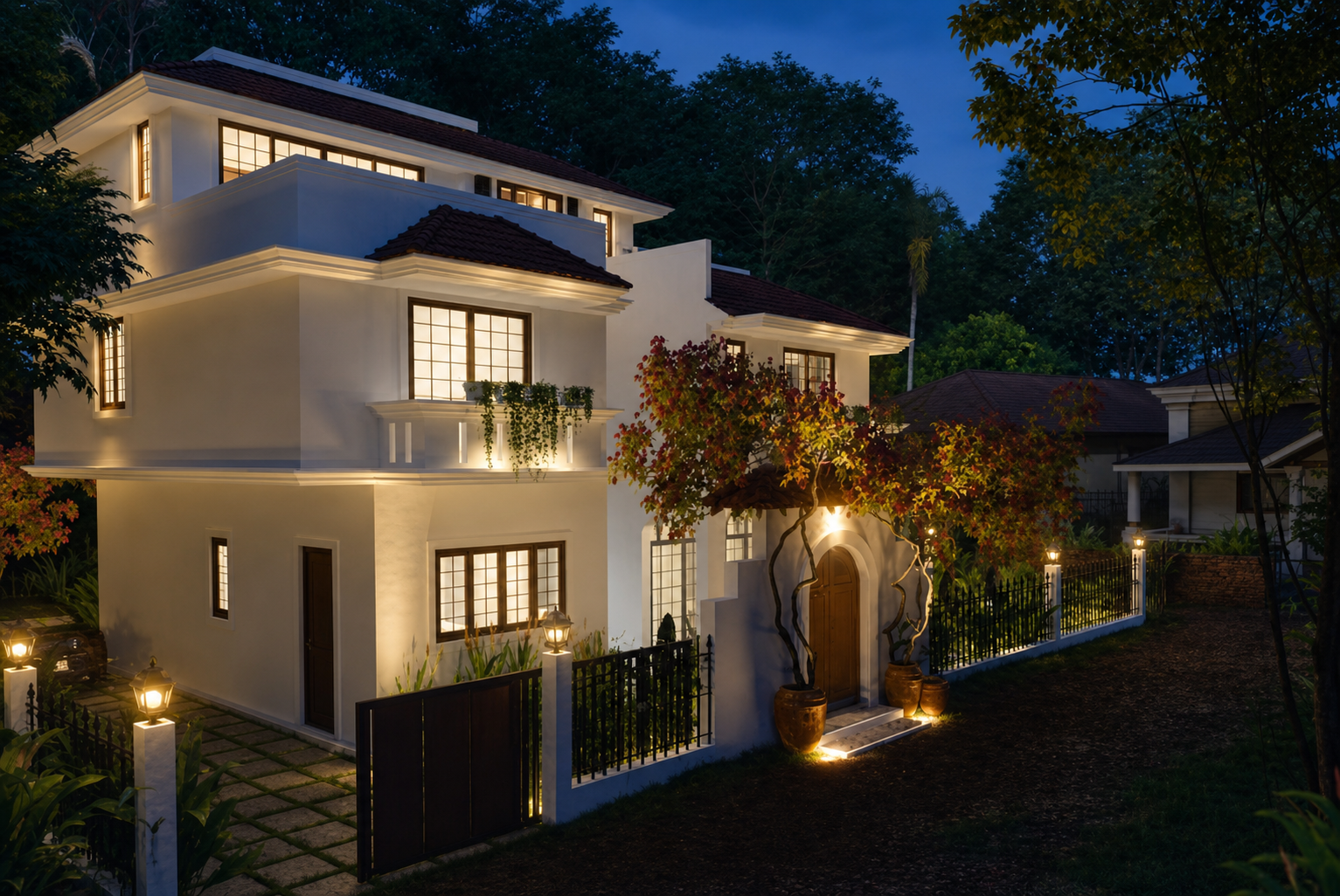 5 BHK Modern Portuguese Villa gallery image 10