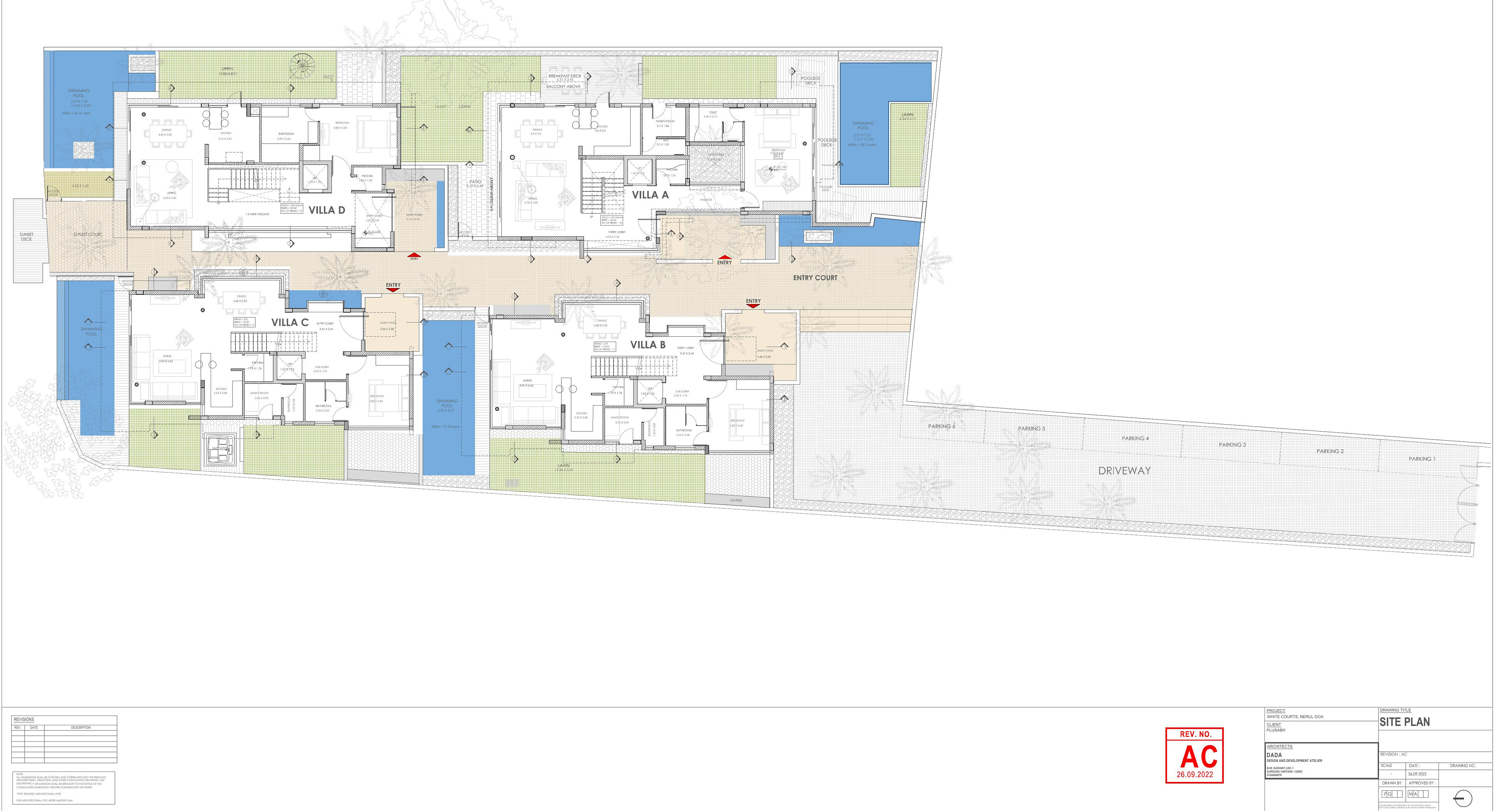 4 BHK Ultra-Exclusive Villas: site plan 01