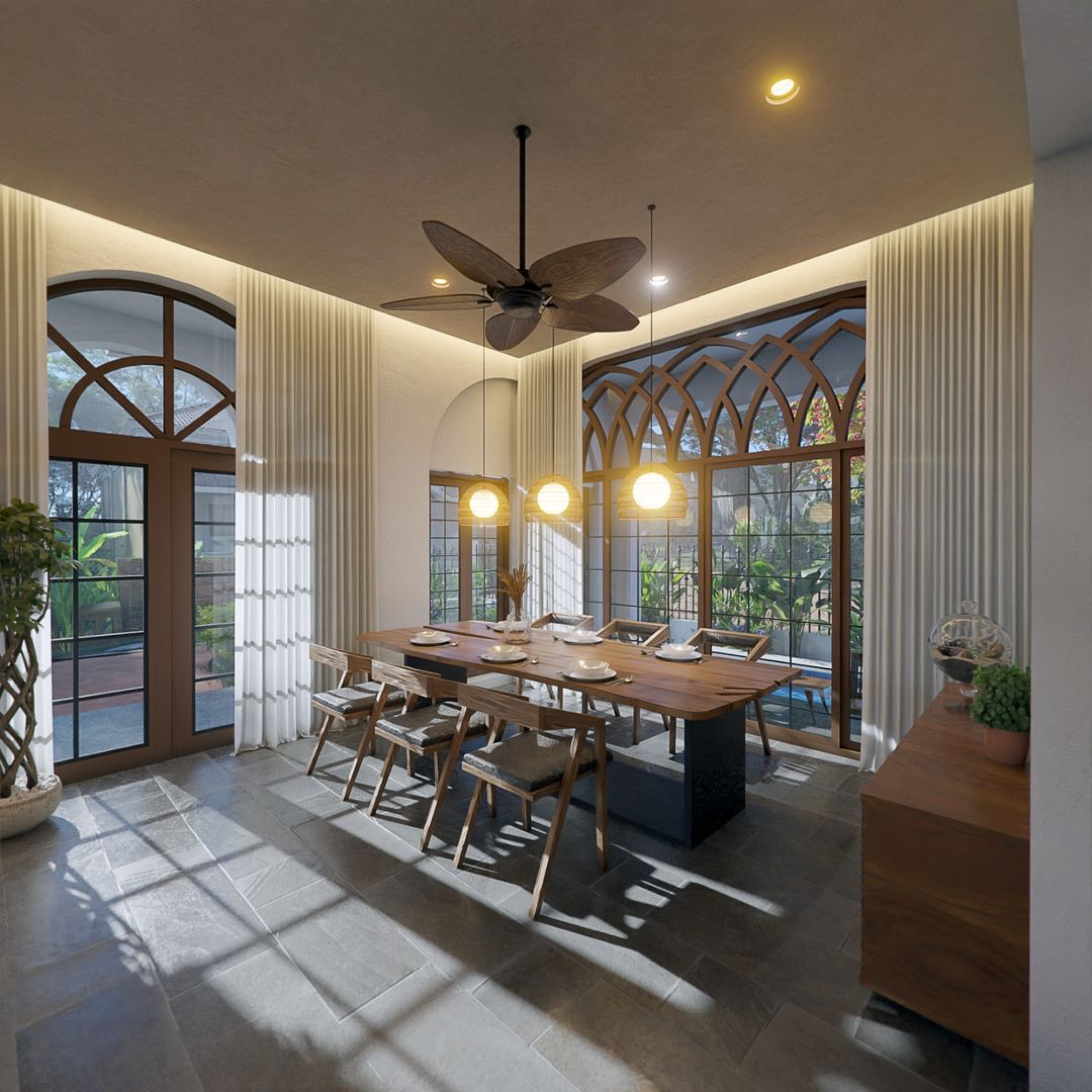 5 BHK Modern Portuguese Villa