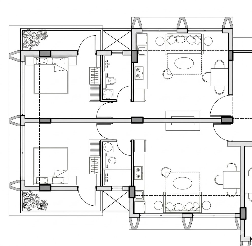 Minimal Living Homes in Marra: Floor plan 2